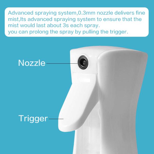 Food Grade 500ml Recycled PET Plastic Trigger Spray Bottles