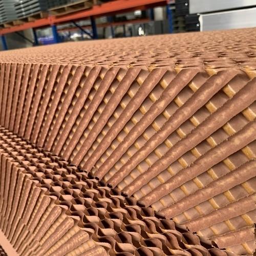 High Evaporative Black Coated Chicken House Evaporative Cooling Pad for Greenhouse and Poultry Farm with 95 Gsm Paper
