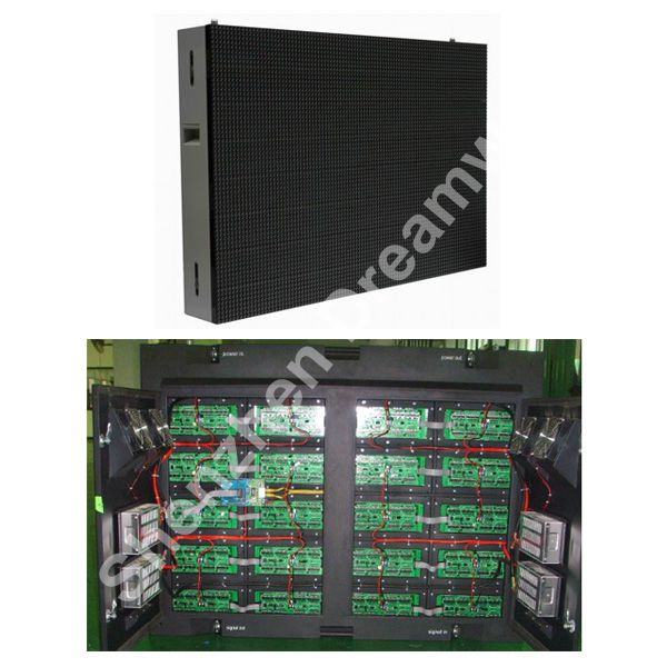High Resolution Full Color Outdoor Advertising LED Display P 16 2R1G1B For Plaza