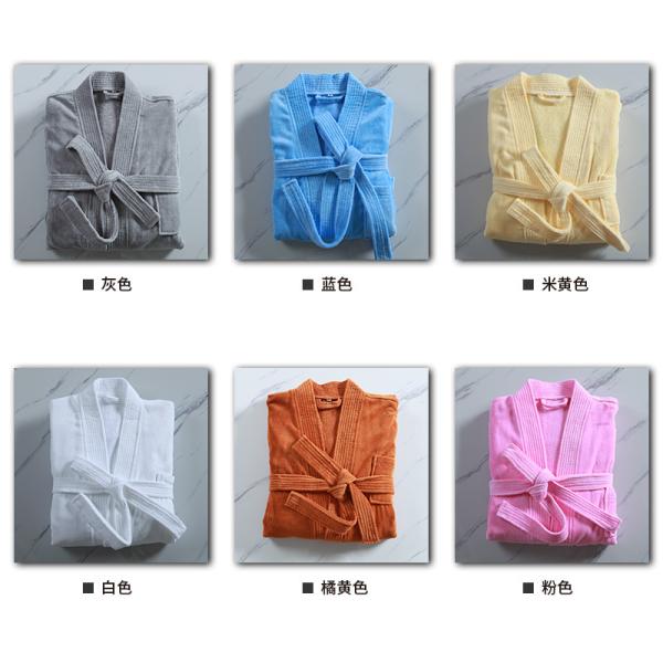 300-400г Унисексный хлопчатобумажный халат Полотенце Пижама Спа-халат Халат Профессиональный