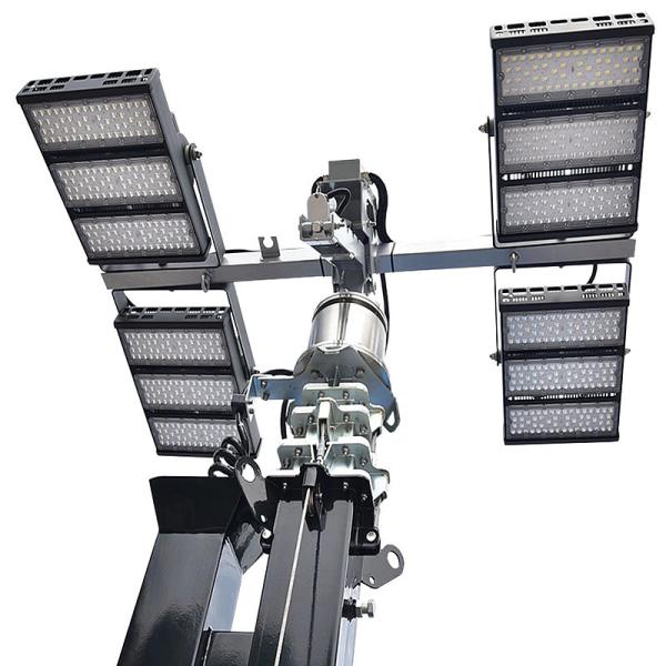 Large Luminous Flux Diesel Operated Mobile Flood Lights For Industrial 6kw/7.5kw