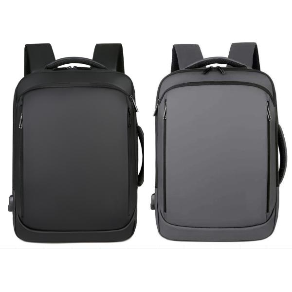 Противоукраденный водонепроницаемый деловой рюкзак Рабочий ноутбук рюкзак ПВХ ткань Полет одобрен