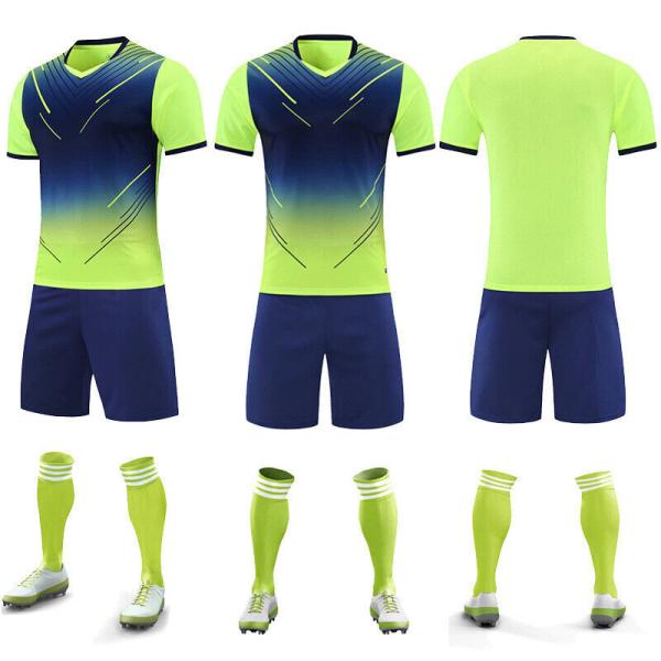OEM Polyester Soccer Shirts Jerseys Breathable O Neck V Neck