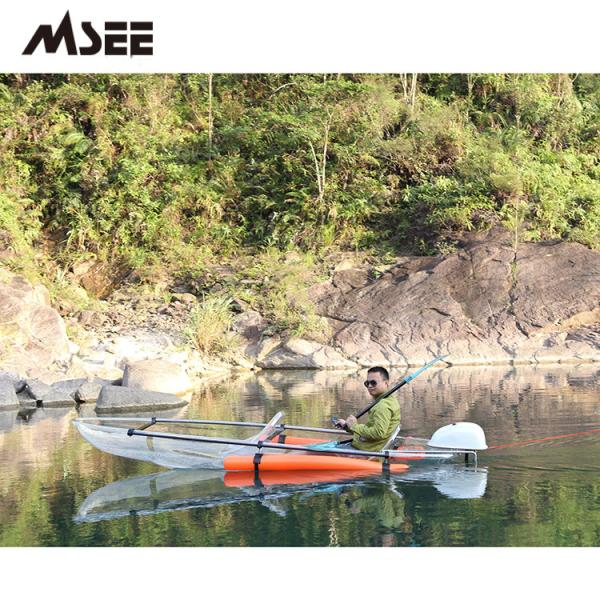 Accessories Free Clear Plastic Kayak Paddle Polycarbonate Glass Boat With Motor