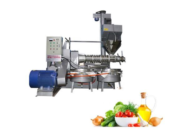 400 - 750kg/H High Oil Yield Screw Oil Press Machine Alloy Materials