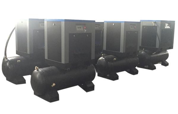 Best Industrial compact Screw compressor 7.5 bar screw air compressor with air tank 300L