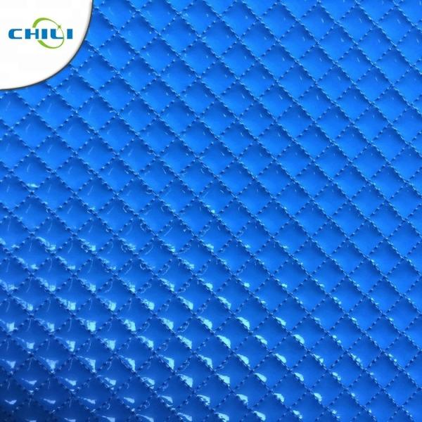 Shoes Garment Quilted Leather Fabric , Cotton Quilting Fabric Smooth Surface