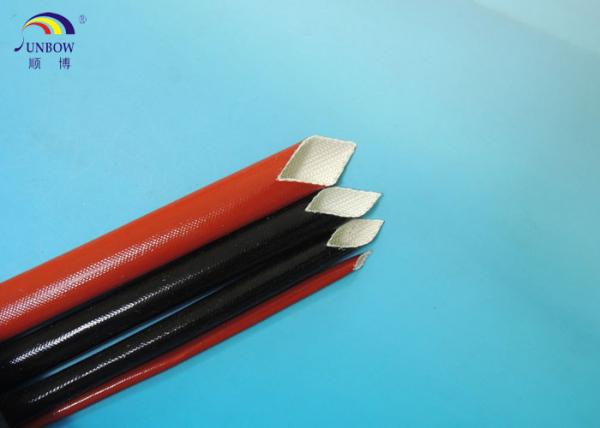 Black 2.0mm ID Expandable braided Sleeving Saturated Liquid Silicone Resin for Wiring Insulation