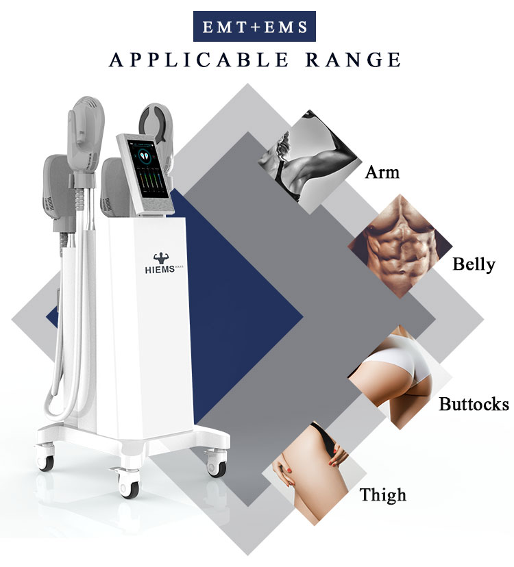 4 Handle Muscle Build Fat Reduce Weight Loss HI EMT EMS Body Sculpting Machine