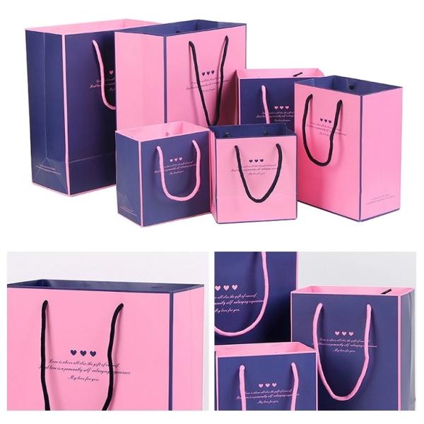 Art Paper Hair Extension Packaging Bags , Colorful Custom Hair Extension Bags