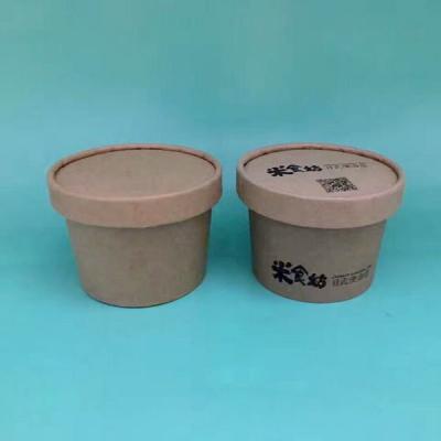 o gelado descartável de papel de embalagem de 8oz Coloca as cubas de papel Eco do gelado amigável
