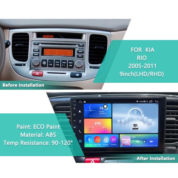 KIA RIO Car Multimedia Player Touch Screen Display 4G Car DVD Player