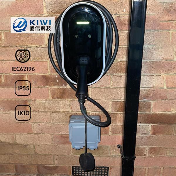 Wallbox 7kw EV Charger Ocpp Type 2 32a 3 Phase Fast Electric Vehicle Charging Station