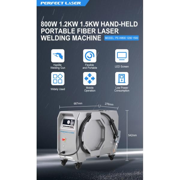 800w 1.2kw 1.5kw портативная волокна лазерная сварочная машина небольшая ручная для металла нержавеющая сталь бронза алюминий