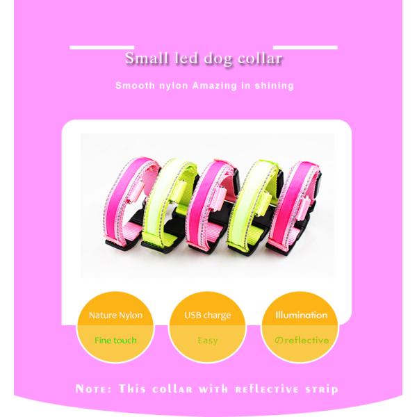 Luminous Waterproof LED Dog Collar Christmas Use Small Flashing