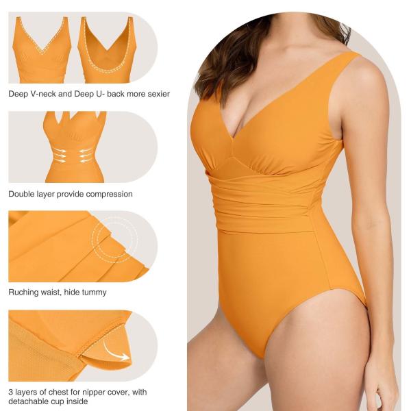 57% Nylon 43% Elastane Traje de banho em uma peça Emagrecimento Desporto Beach Traje de banho Fitness Bikini
