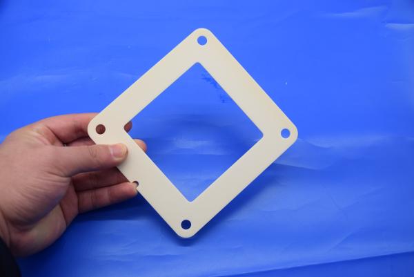 Chemical Resistance Alumina Ceramic Parts , 95% 99% 99.5% Alumina Ceramic Square Ring