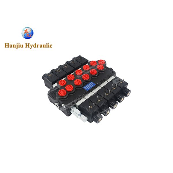 WALVOIL Valve Replacement SD5 3/8 BSP 5 BANK DIRECTIONAL CONTROL VALVE 45LPM, Solenoid control