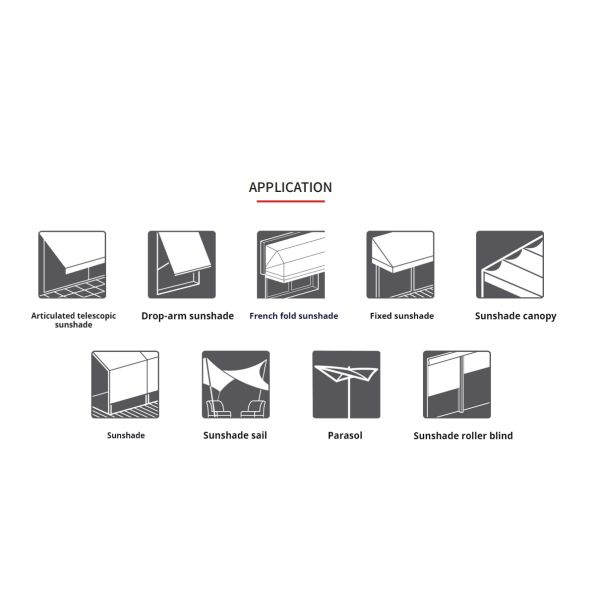 DICKSON Luxury Motorized Acrylic Waterproof Fabric Aluminum Full Cassette Awning Patio Retractable Awning Factory