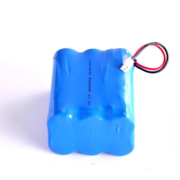 18650 3S2P 11.1V 5200mAh Lithium Ion Battery Pack with 3C High Discharge Rate for Power Tools