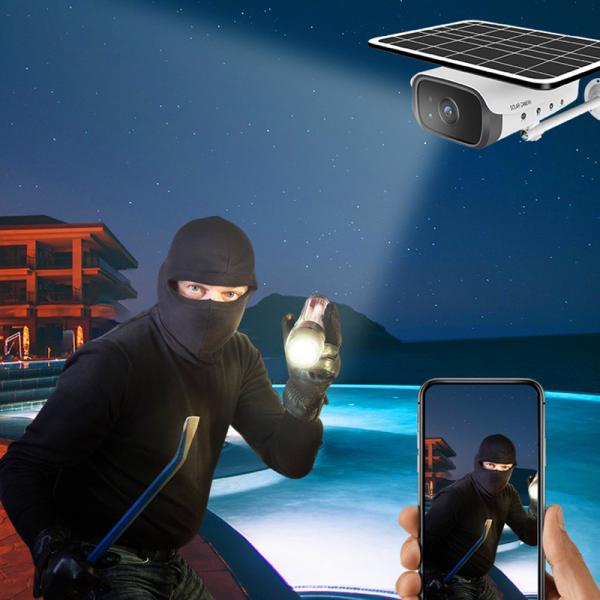 Outdoor Waterproof Ip66 1080p Solar Power Cctv Wifi Ip Ptz Wireless Security Cameras