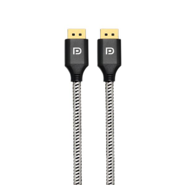 8K DisplayPort Cable 1.4   Male to Male Nylon Braided Cable with 8K 60Hz 4K 240Hz