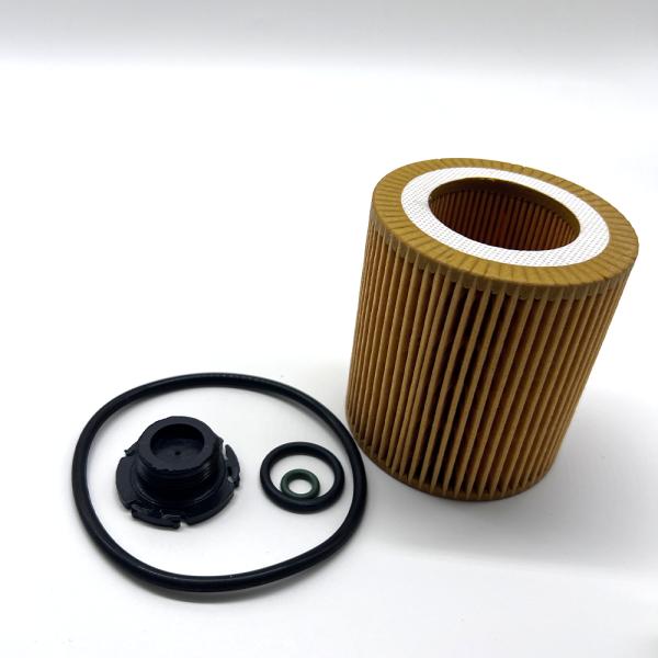 11427640862 Engine Oil Filter Cartridge Fits BMW N20 N55 Turbo Engine , Cross Ref HU816Z KIT, Ø74×79mm Yellow Composite Filter Paper with Full O-Ring Set, OE Standard & Easy Installation
