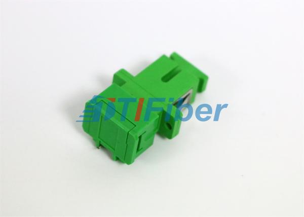 Ceramic Or Bronze Sleeve APC Fiber Optic Cable Adapter With Shutter
