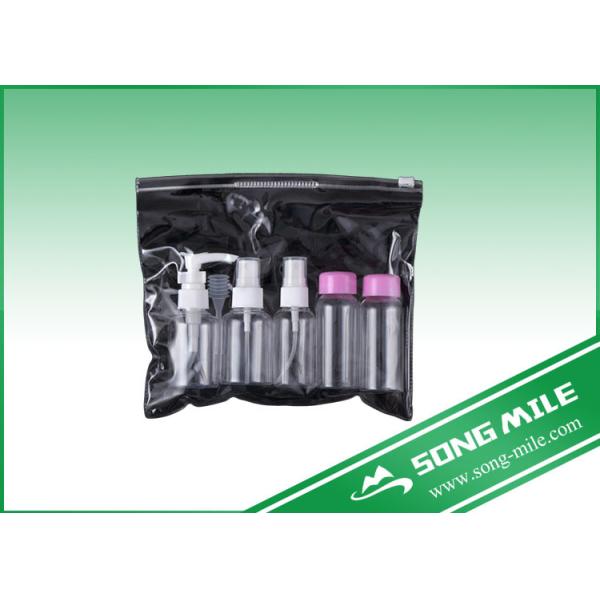 6PCS Cosmetic Traveling Bottle Set with PVC Bag