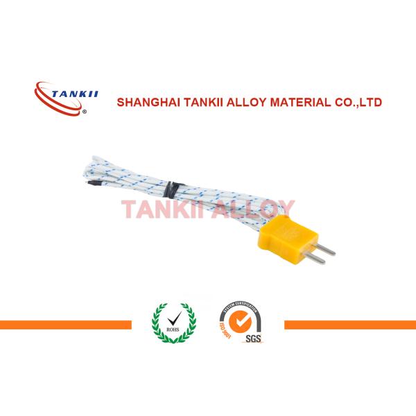 High Temperature Silica fiberglass 1000 C Thermocouple Extension Wire  2*0.711mm with Yellow and Red Color