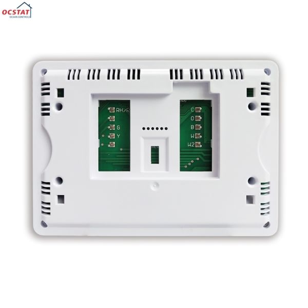 White Electronic Heat Pump Room Thermostats for Temperature Control in Commercial Buildings