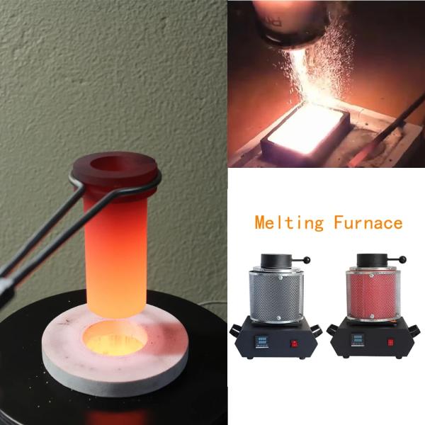 Tooltos Upgraded Gold Melting Furnace 1KG 2KG 3 KG Electric Digital Smelting Furnace 1150°C