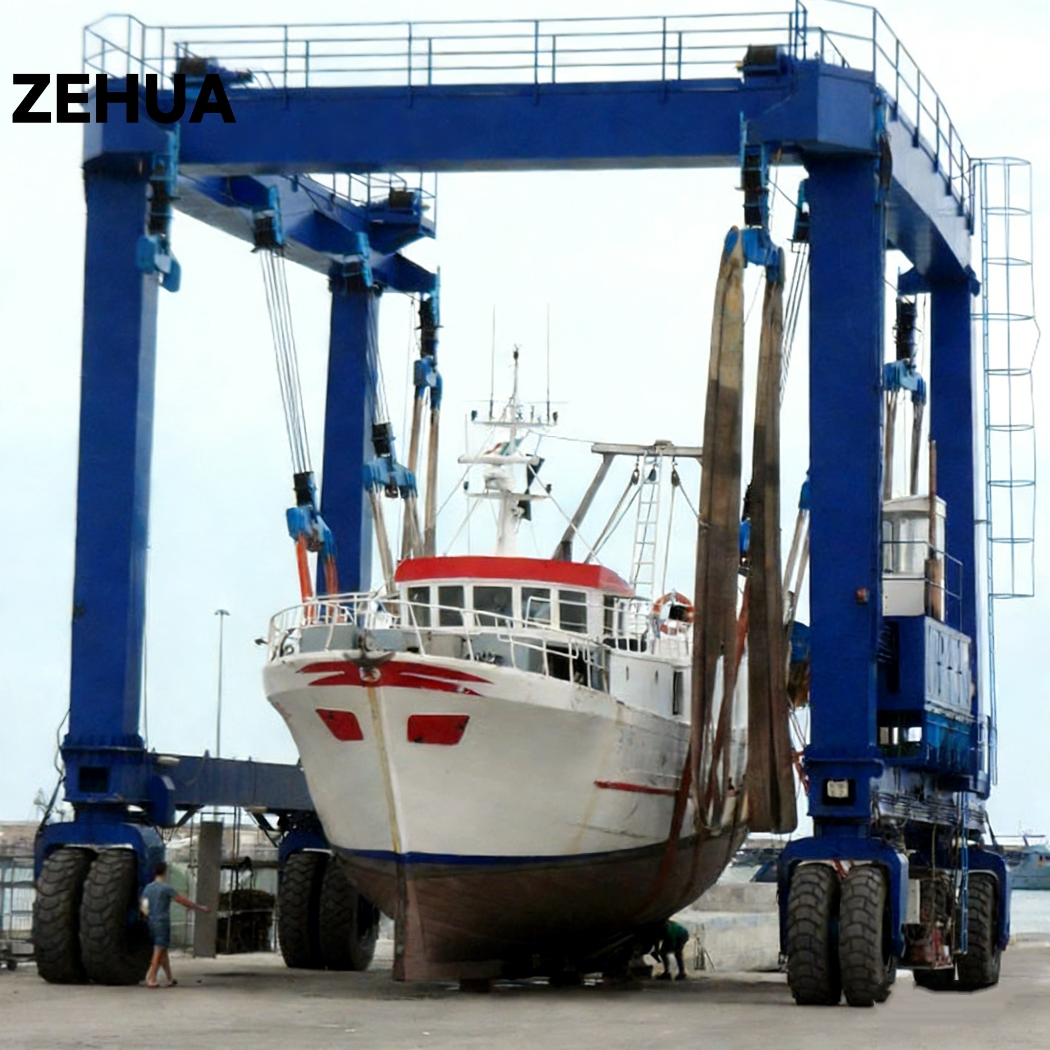 Shipyard Use Boat Hoist for Yacht Lifting 100t 200t 300t Yacht Crane Electric Hoist Boat Lifting System