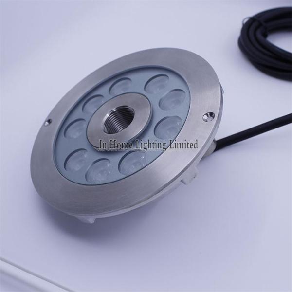 управление 27w IP68 RGBW DMX привело свет нержавеющей стали света 316 фонтана подводный