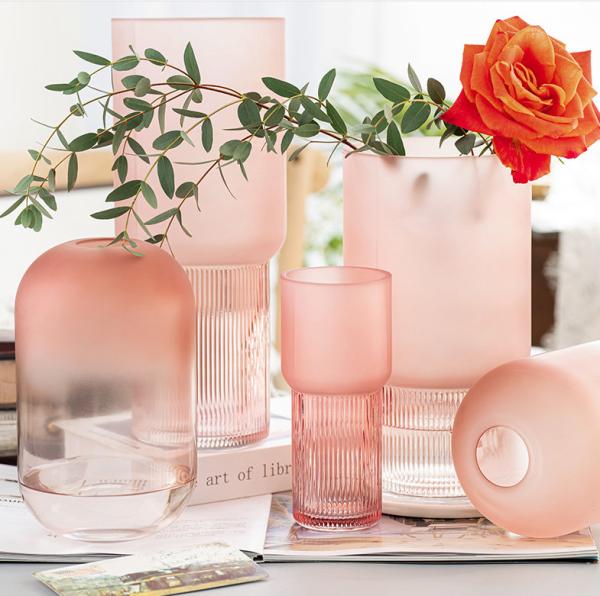 Vaso de vidro moderno para guardar flores Central decorativa para casa e escritório