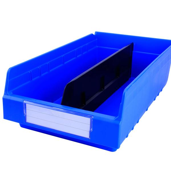 Logo Customized Durable Stacking Plastic Shelf Storage Bin for Warehouse Organization