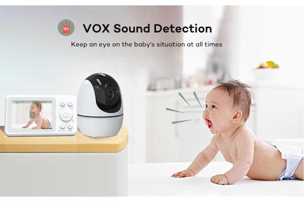 2 Way Full Hd Baby Monitor Up To 8 Hours Battery Life Baby Monitor No Wifi with 1 Camera 640 X 480P/15fps Video Resolution