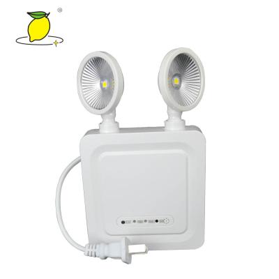 Luz de emergência gêmea recarregável 3.5W do ponto com durabilidade alta