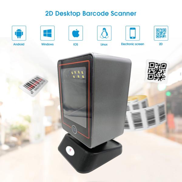 Kebo SK-8300 Payment Desktop USB 1D Bar QR Code Reader Scan 2D Scanning Platform Machine 2D Auto barcode scanner