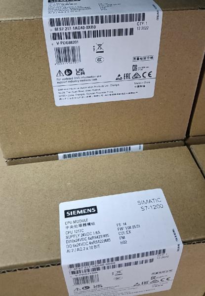 6ES7217-1AG40-0XB0 Electronic Equipment Application Scope SIMATIC S7-1200 Series PLC CPU 1217C