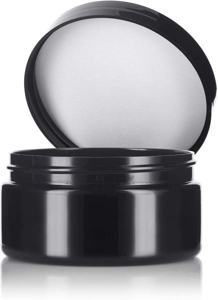 500ml Black Plastic Screw Cap Jars For Food Cosmetic Cream