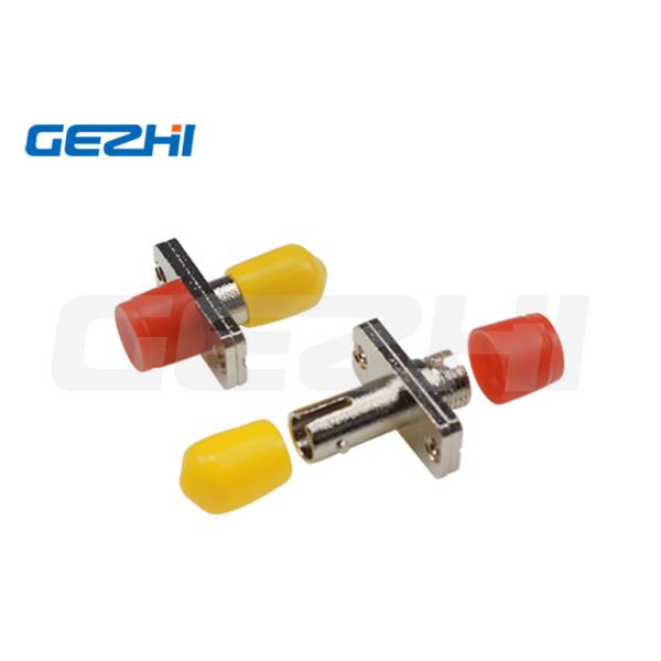 FC to ST Metal Singlemode SM Fiber Optic Adapter with Low Insertion Loss ≤0.2dB and Zinc Alloy Construction