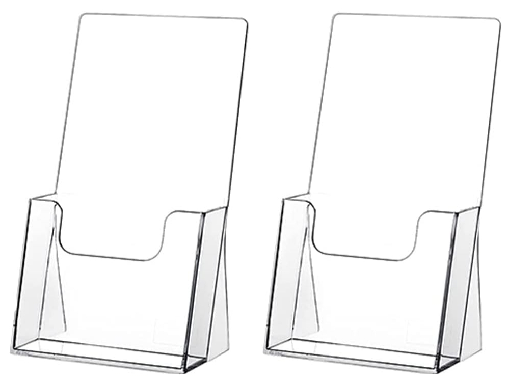 Table Top Acrylic Display Holder For Poster Acrylic Brochure Holders