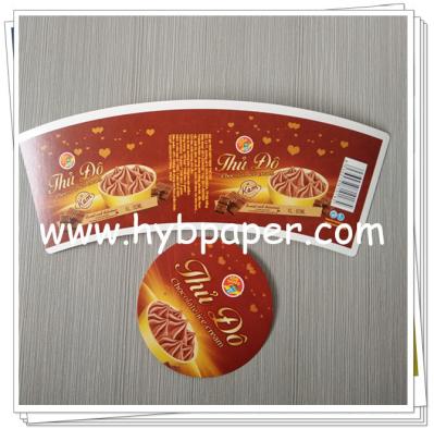 Ice Cream Paper cup blank with PE Coated Paper Manufacturers & OEM Manufacturer in China