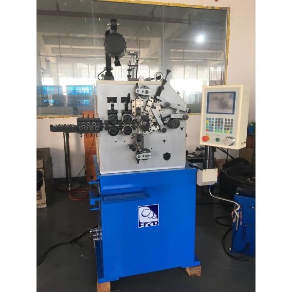 Blue Compression Spring Machine / 380V 50HZ Coil Spring Manufacturing Machine 
