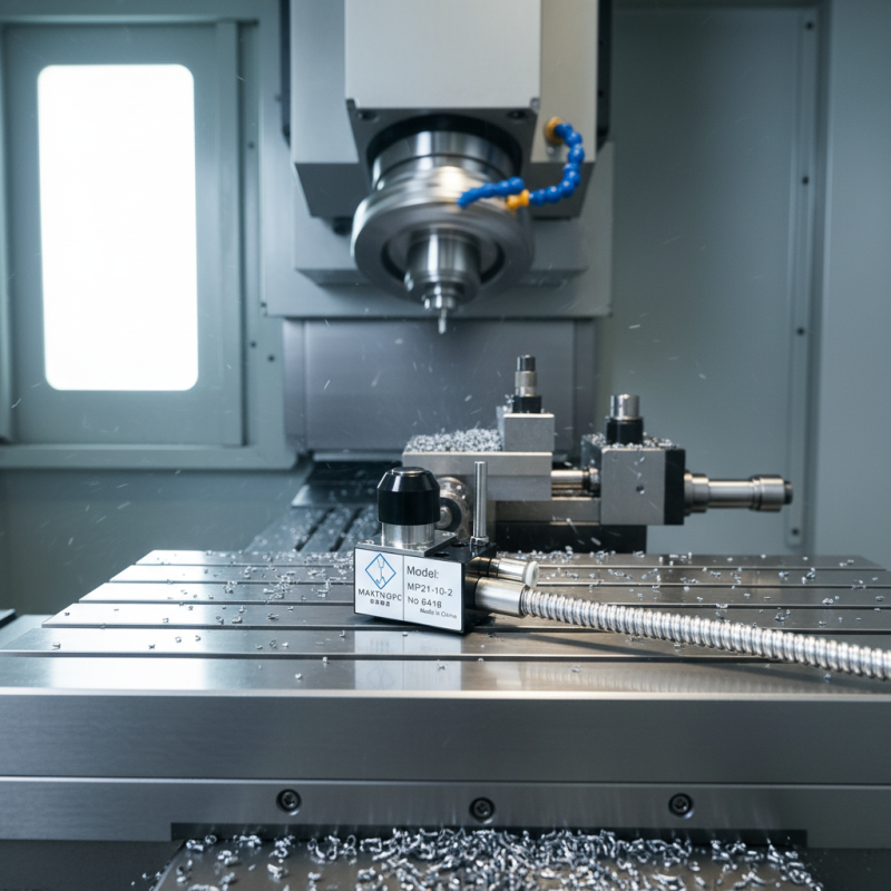 MP21-10 Makinopc Tungsten Steel 10mm 1.5N Tool Setter 0.0005mm Accuracy Normally Closed/Open Output IP68 Waterproof Presetter