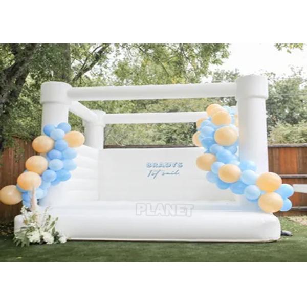 Современный на открытом воздухе роскошный прыгающий большой белый надувной дом прыжка