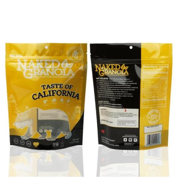 Штейновое Eco пластмасса Recyclable мешков еды безвкусная Resealable стоит вверх кладет 150 в мешки mic