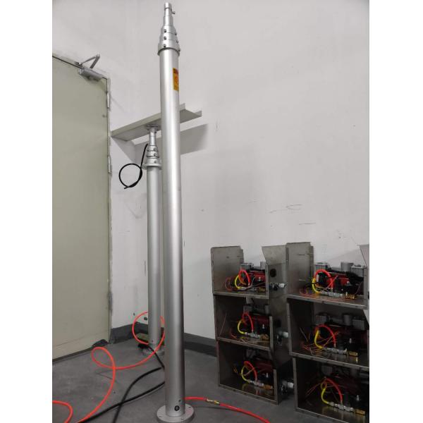 Aluminum 4.2M 5.7M 120N Pneumatic Telescopic Antenna Mast