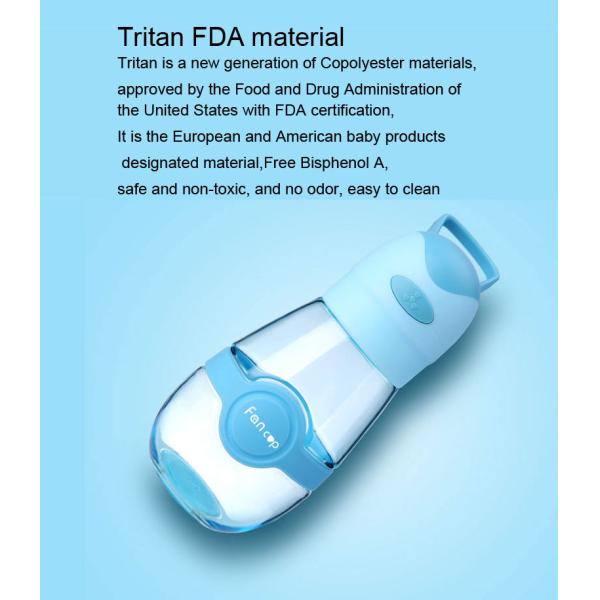 Plastic shaker outdoor sports water cup with mini fan 400ml